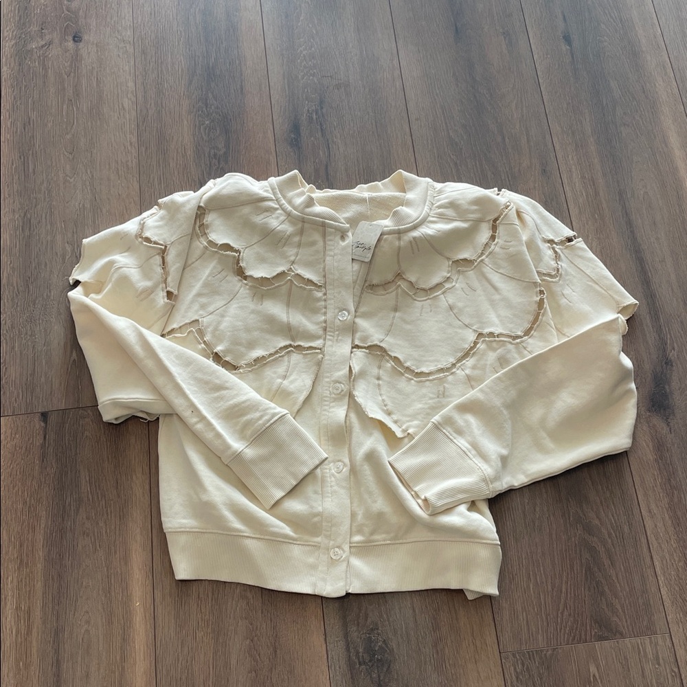 Free People Flutterscape Cardigan Sweatshirt - Picture 4 of 7